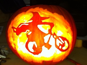 halloween pumpkin bike
